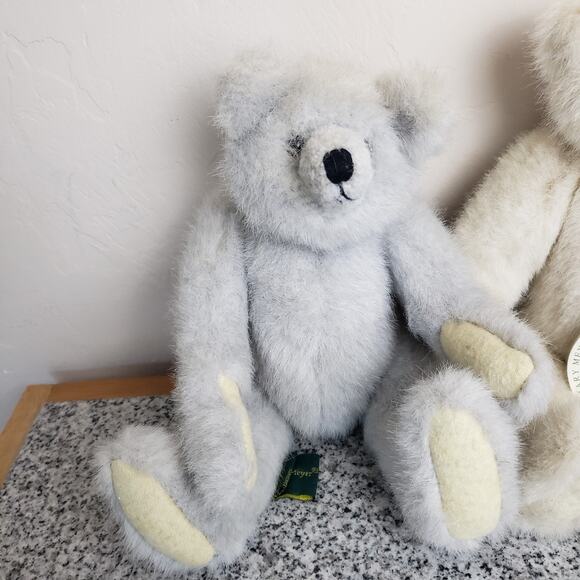 VTG 1993 Mary Meyer Old Fashioned Jointed Green Mountain‎ Teddy Bears Lot of 2 - Picture 5 of 11